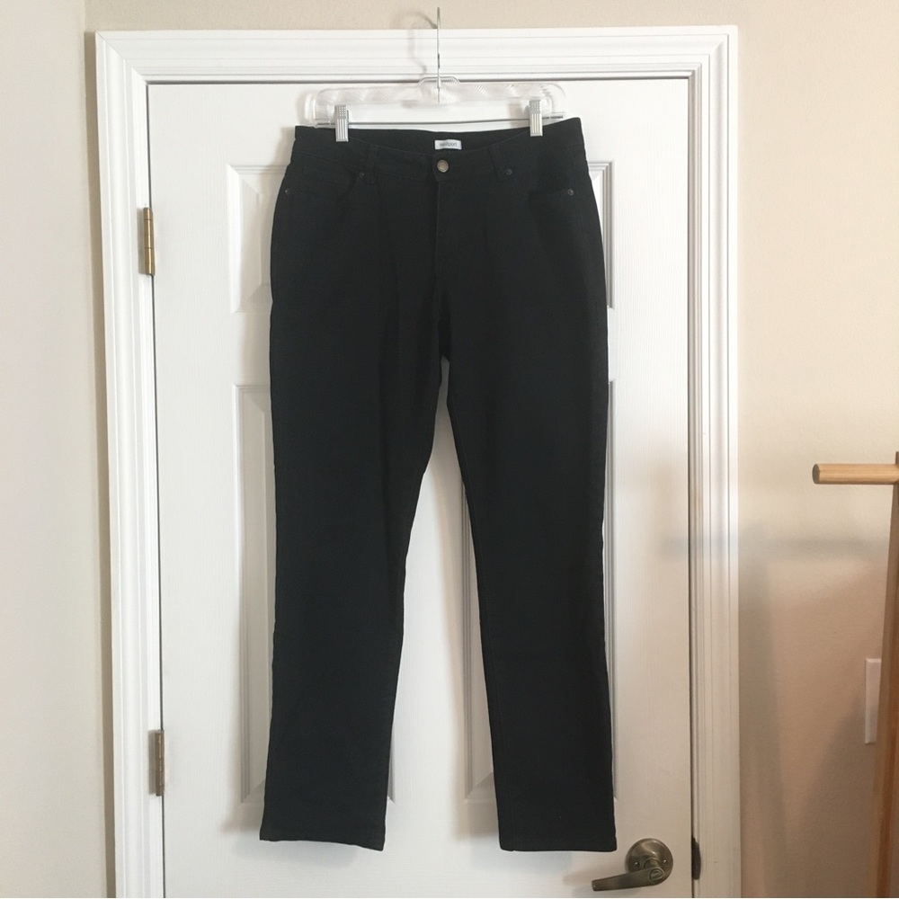Westport by Dress Barn Black Straight Leg Jeans